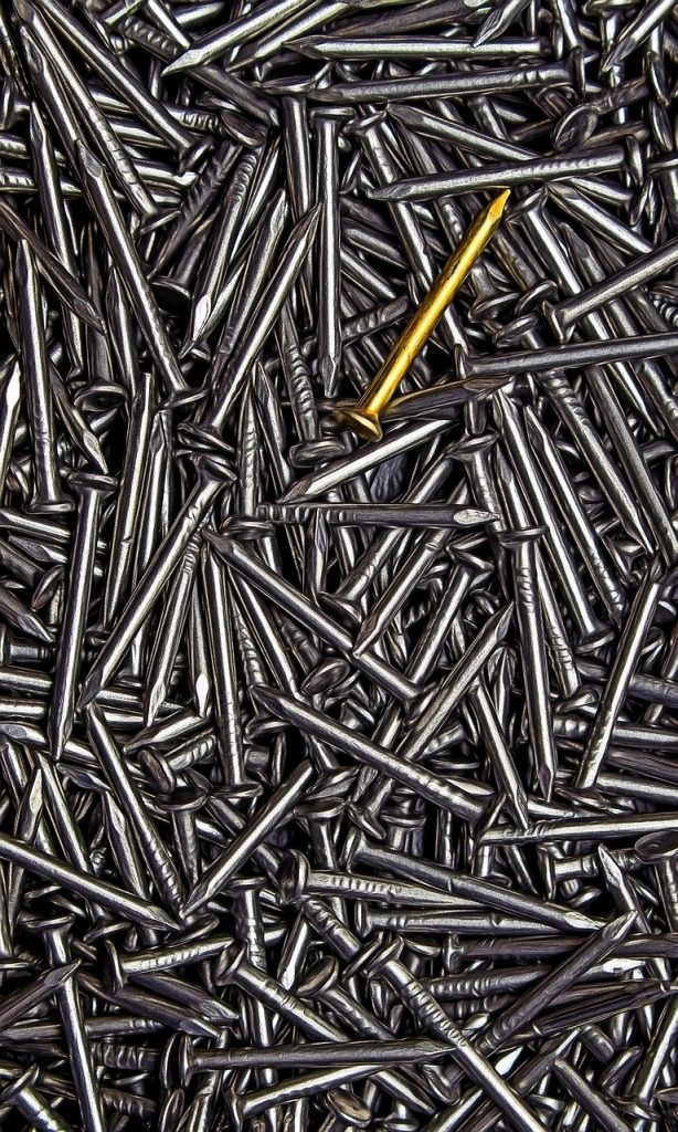 nails, hardware, metal, carpentry, work, do-it-yourself, to build, gold, stand out, differentiate, diversity, conformism, non-conformism, iphone wallpaper, android, phone wallpaper, smartphone home screen, stand out, stand out, stand out, stand out, stand out, iphone wallpaper, iphone wallpaper, iphone wallpaper